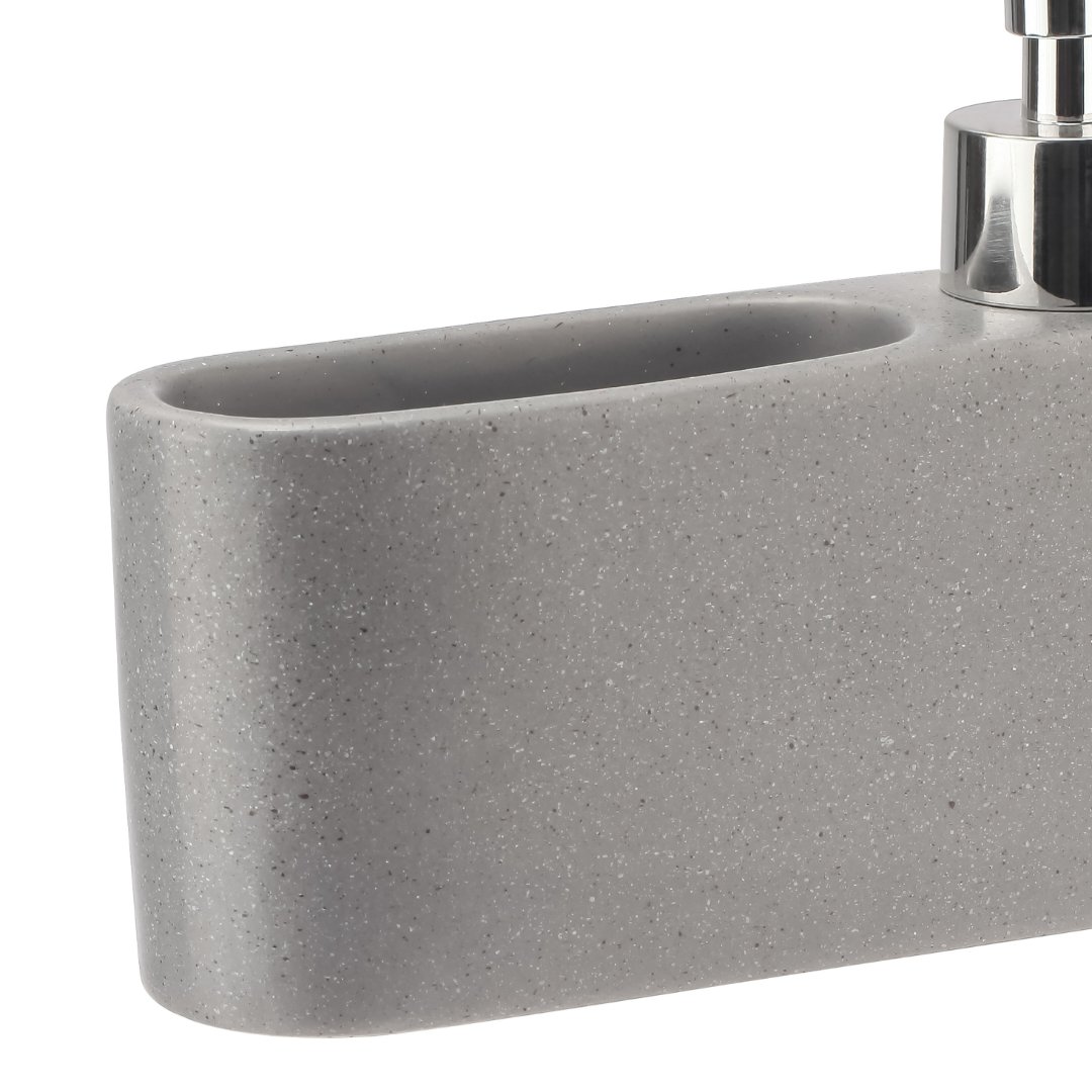 Fotografia para o produto Dispenser para detergente e esponja em cerâmica L16,5xP5xA14cm cor cinza