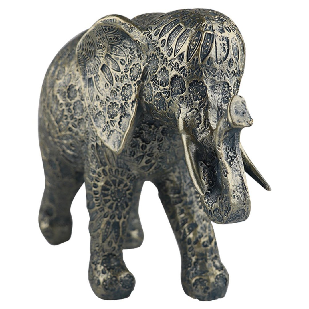 Fotografia para o produto Enfeite elefante em poliresina L28xP11xA19cm cor azul