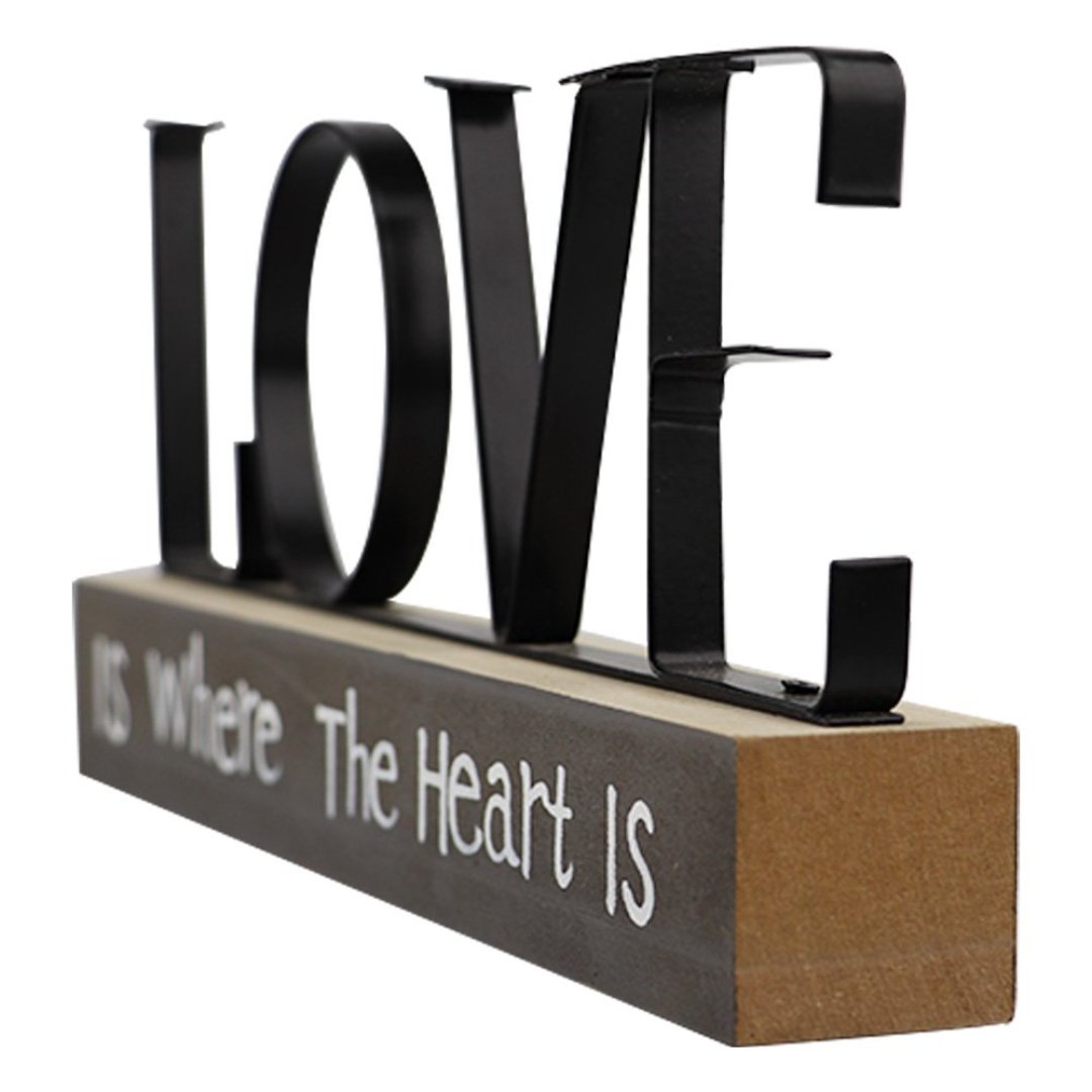 Fotografia para o produto Enfeite Love em metal L24xP3,4xA11cm