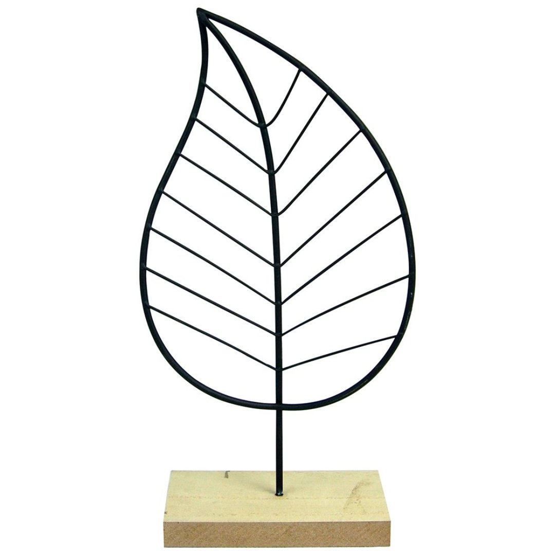 Imagem ilustrativa para Enfeite pena em metal L12xP6xA24cm