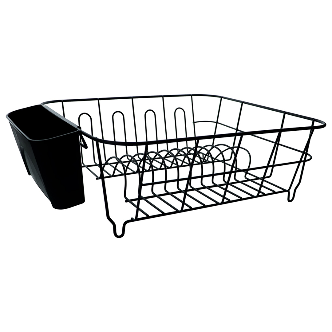 Fotografia para o produto Escorredor para louça em metal com porta talheres em plástico L36,5xP33A13,5cm