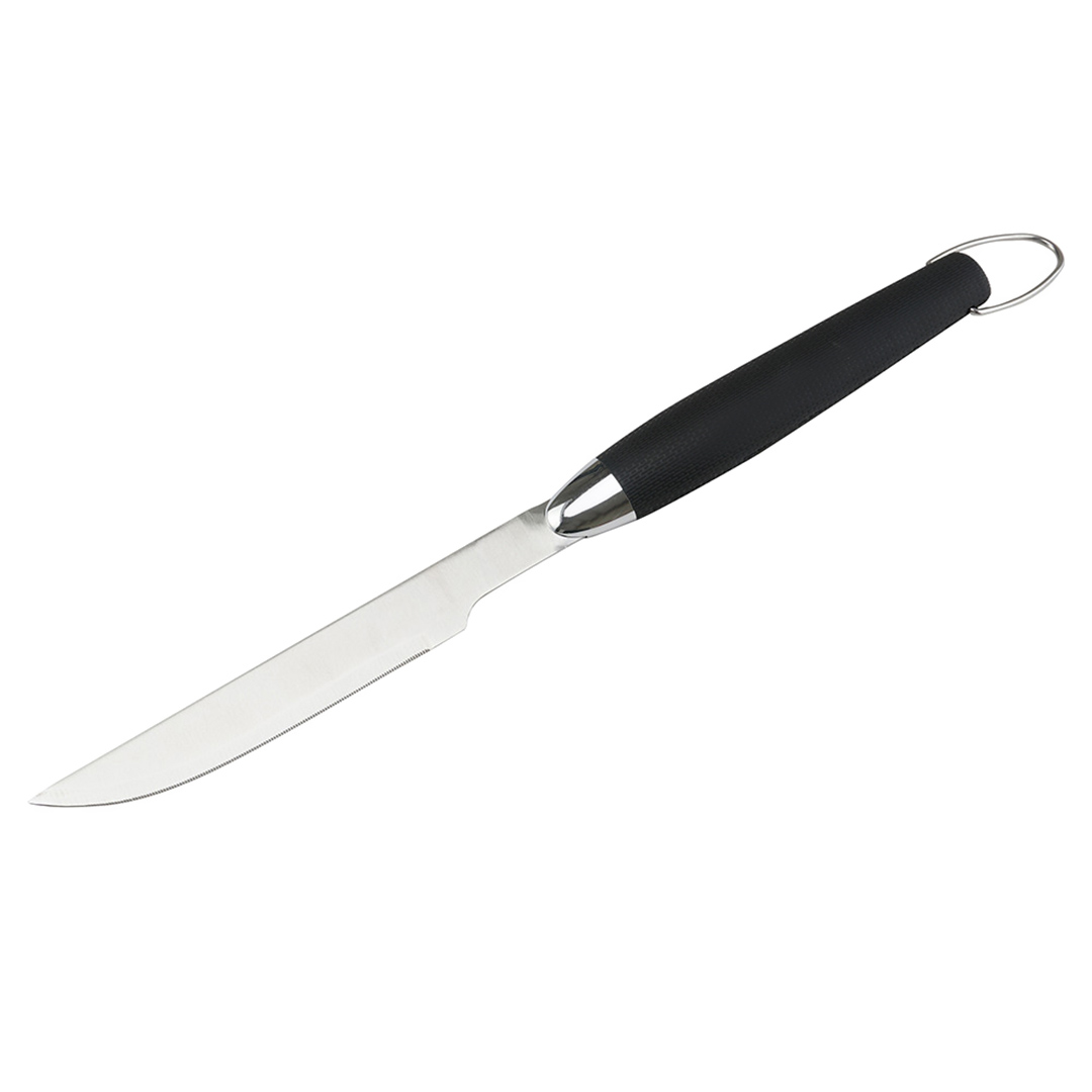 Fotografia para o produto Faca de churrasco em aço inox 1,5mm com cabo em plástico A45cm