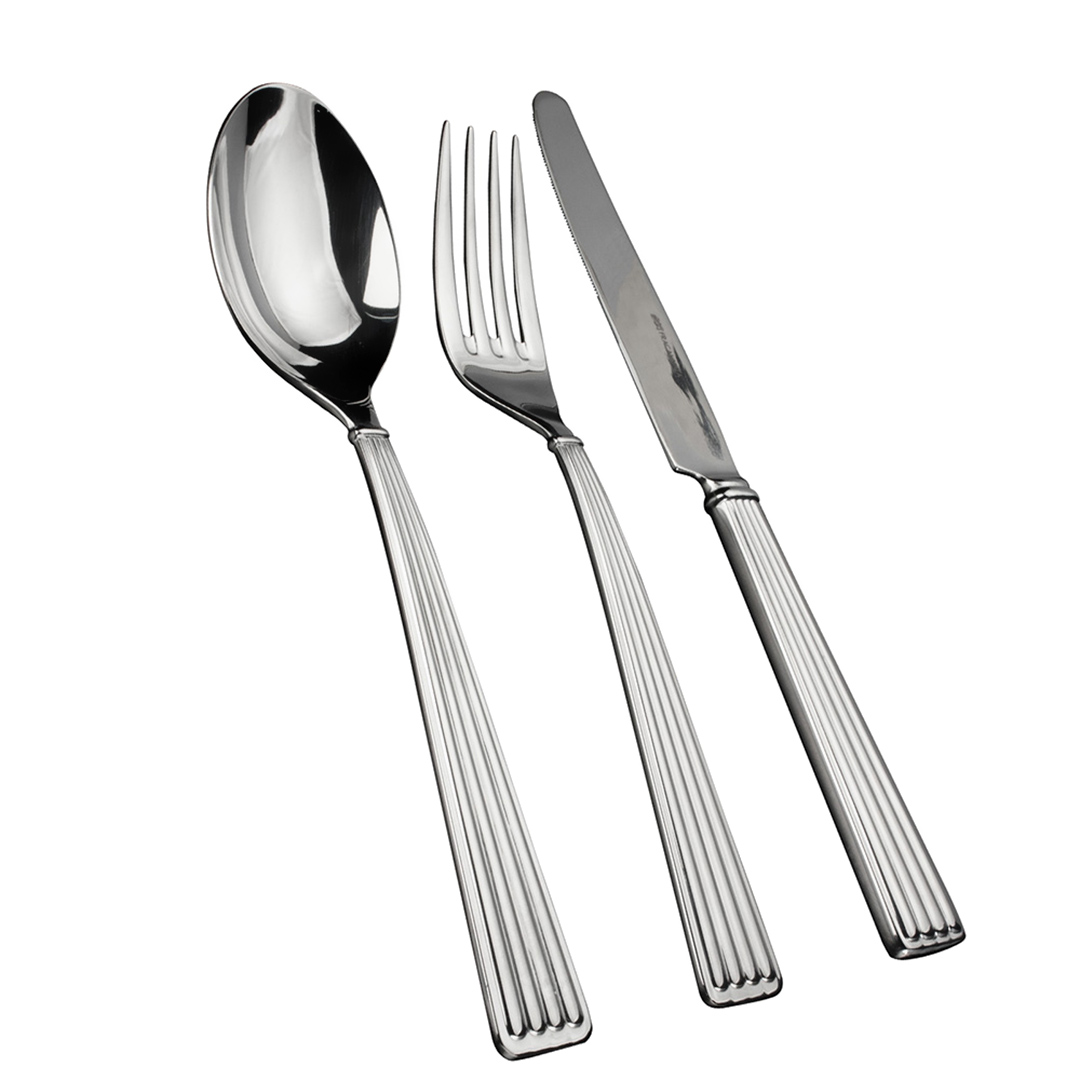 Imagem ilustrativa para Faqueiro em aço inox 130 peças 18/10 4,0 mm