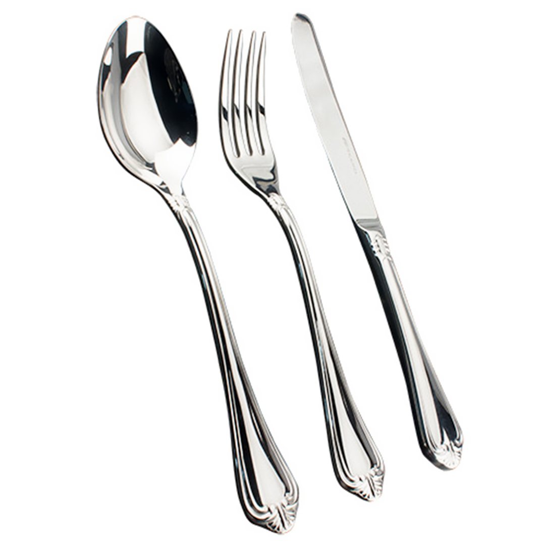 Imagem ilustrativa para (21841) - Faqueiro em aço inox 130 peças 18/10 3,0mm