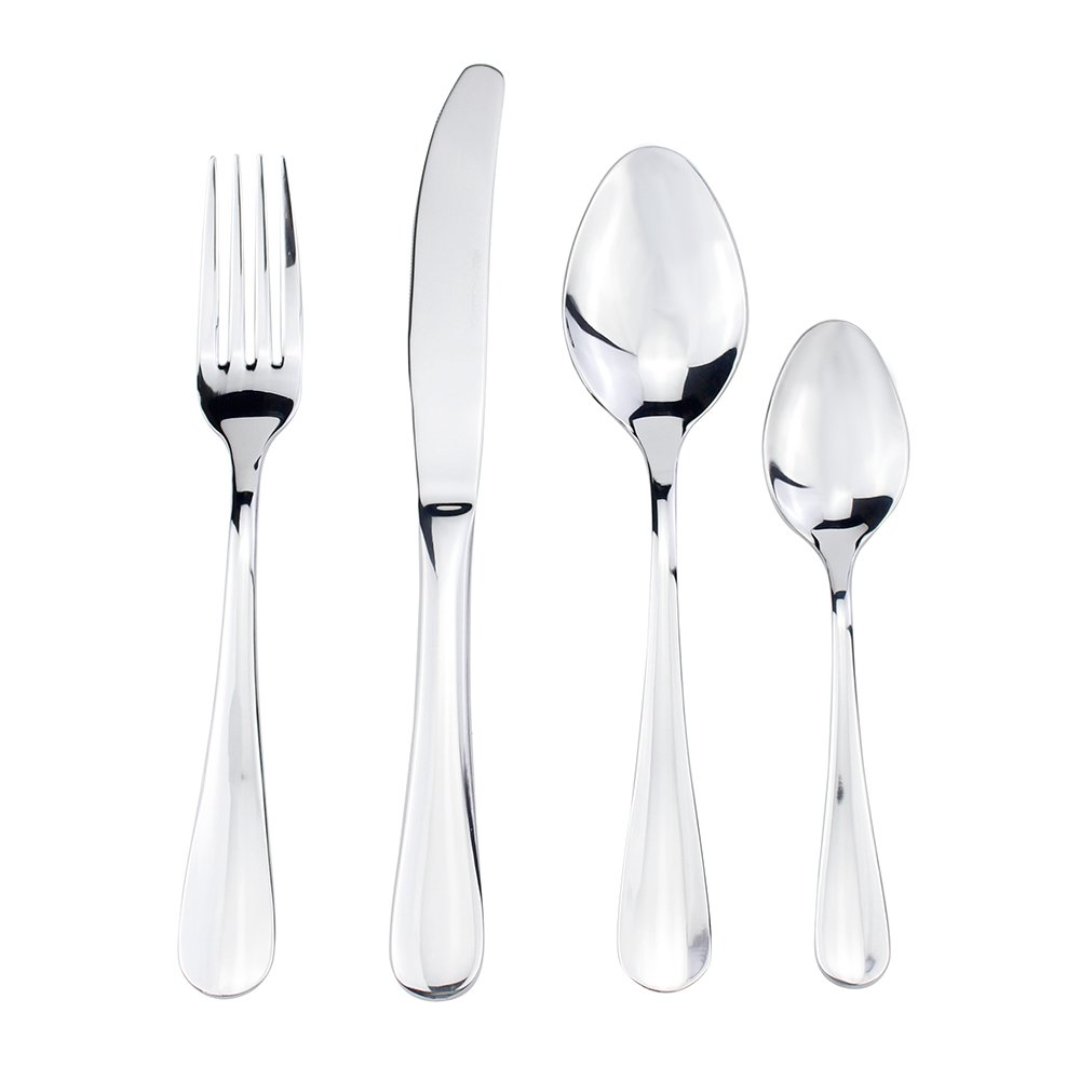 Fotografia para o produto Faqueiro Liso 24 peças em aco inox 18/0 3mm de espessura