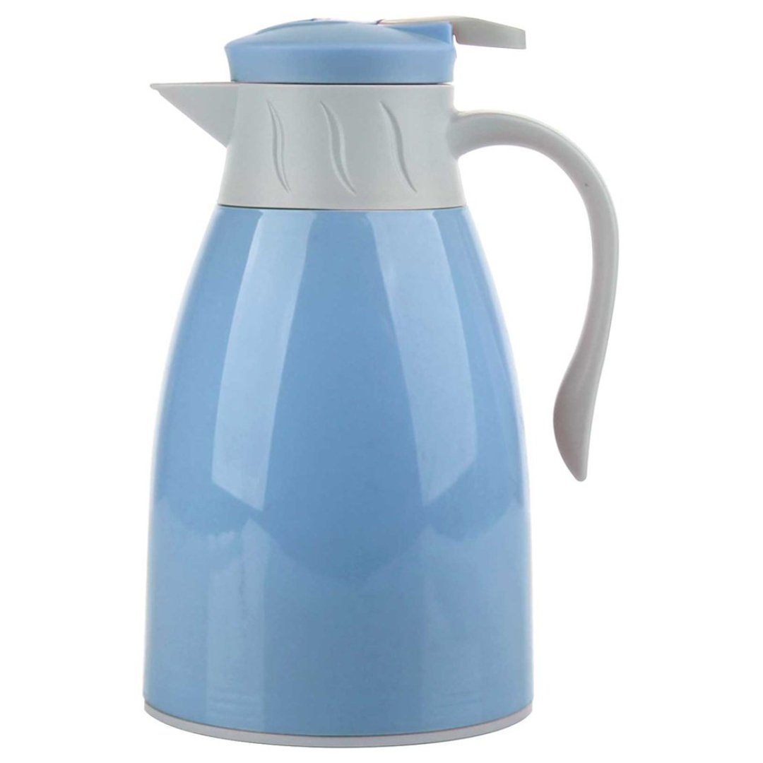 Imagem ilustrativa para Garrafa térmica em plástico 1L L18,5xP14,5xA25,5cm cor azul