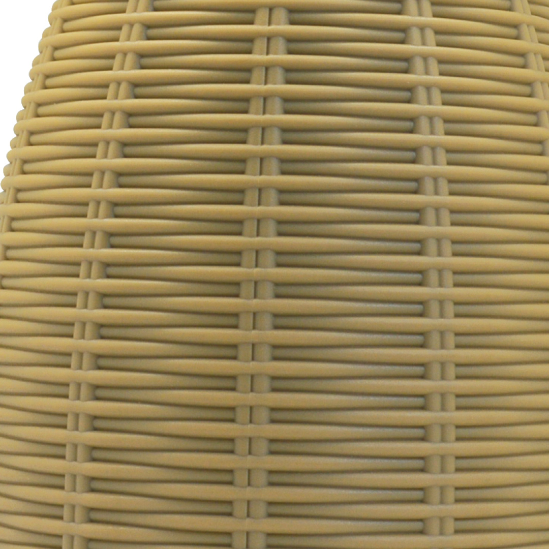 Fotografia para o produto Garrafa térmica revestida com rattan de plástico 1L L18xP14.5xA26.5cm