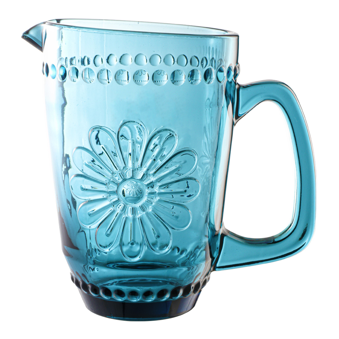 Imagem ilustrativa para Jarra em vidro 1,6L cor azul