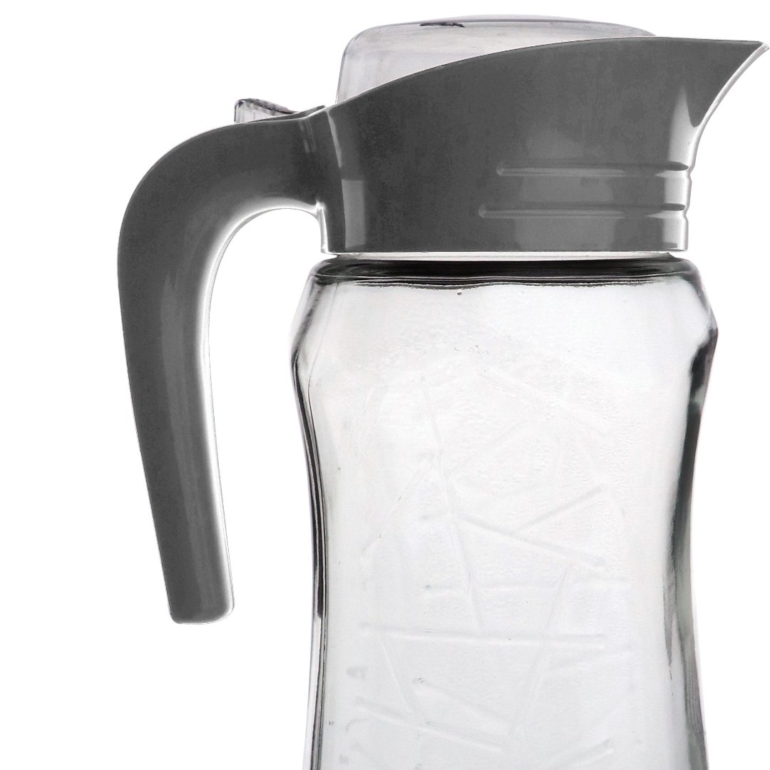 Fotografia para o produto Jarra em vidro 1,6L com tampa cor cinza