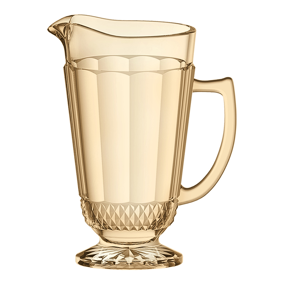 Fotografia para o produto Jarra em vidro com pé 1,2L cor âmbar luster