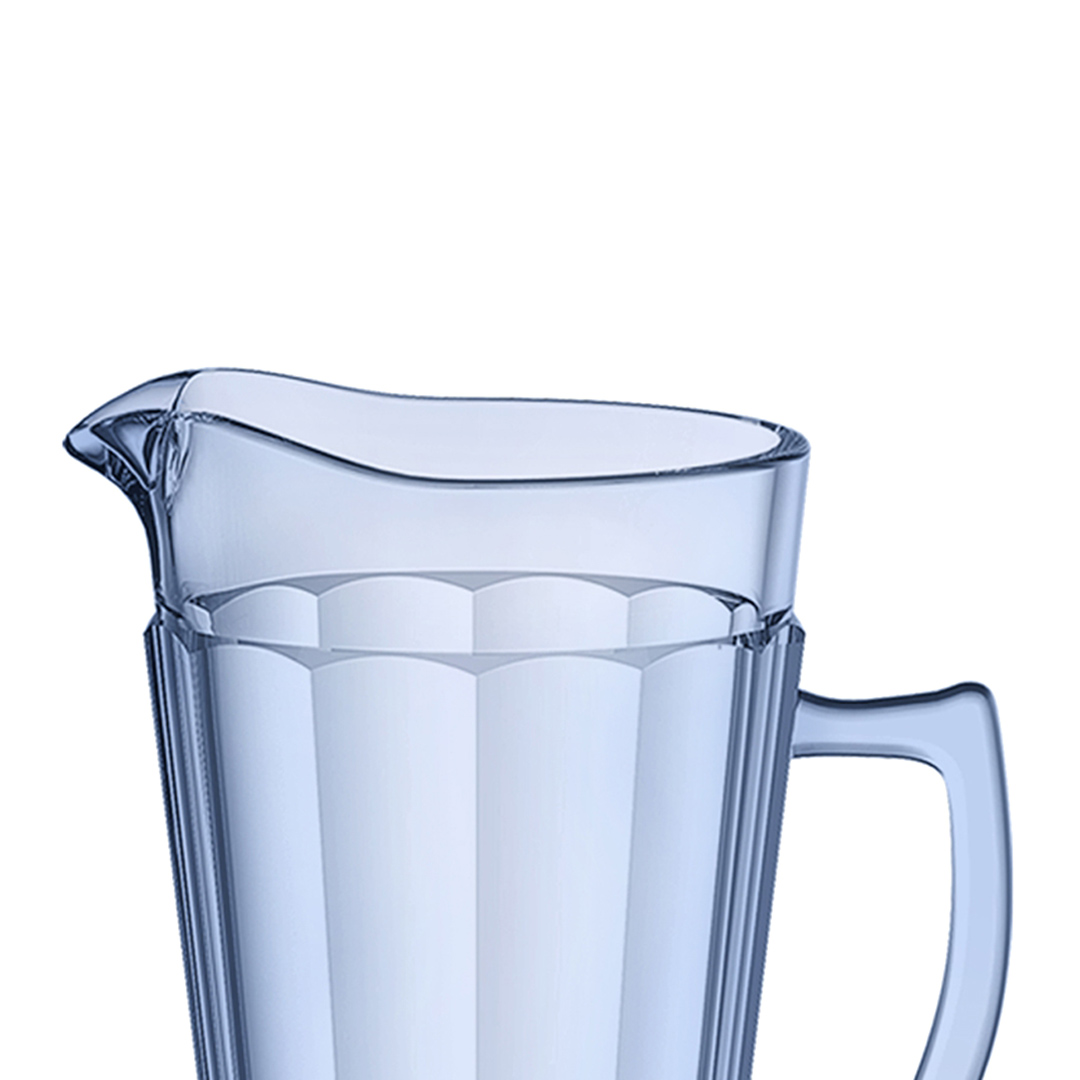 Fotografia para o produto Jarra em vidro com pé 1,2L cor azul luster