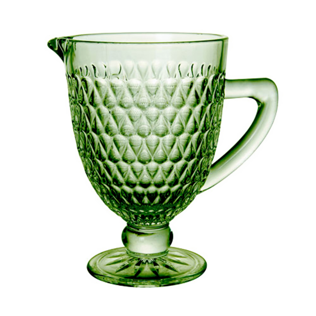 Imagem ilustrativa para Jarra em vidro com pé 1L cor verde