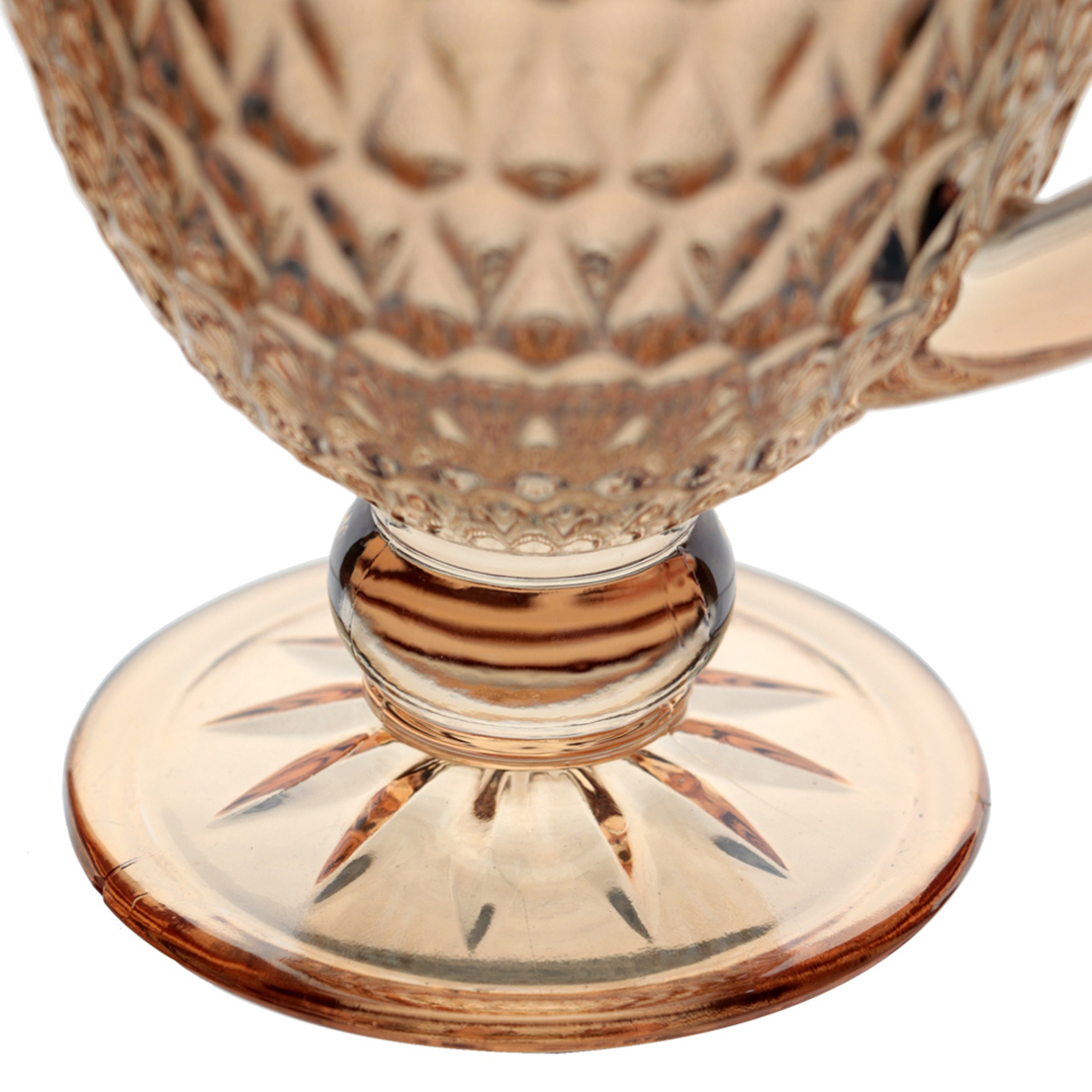 Fotografia para o produto Jarra em vidro com pé 1L cor âmbar luster