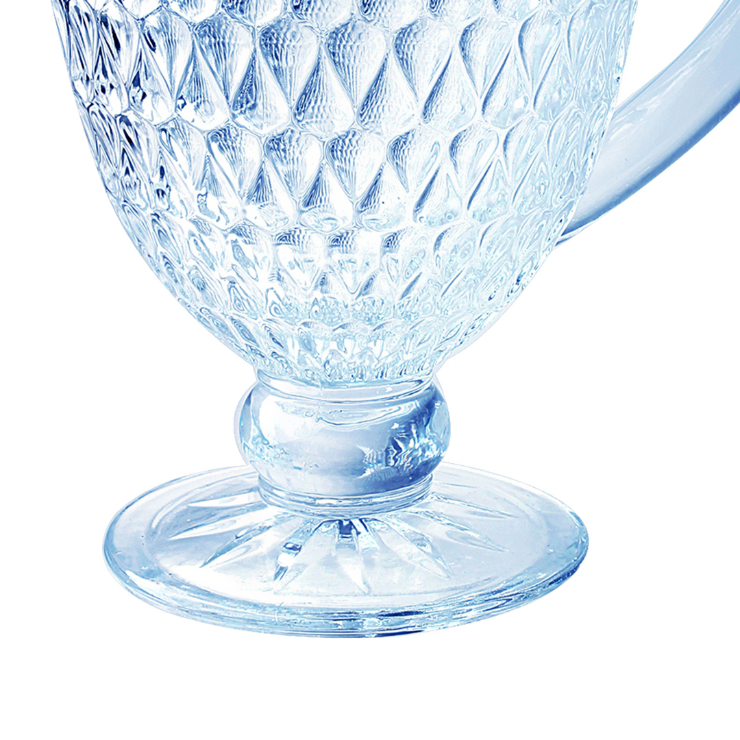 Fotografia para o produto Jarra em vidro com pé 1L cor azul luster