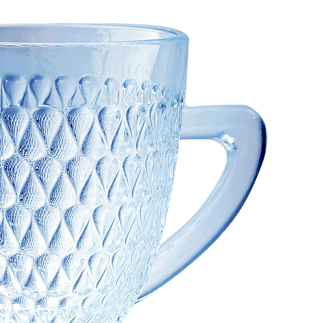 Fotografia para o produto Jarra em vidro com pé 1L cor azul luster