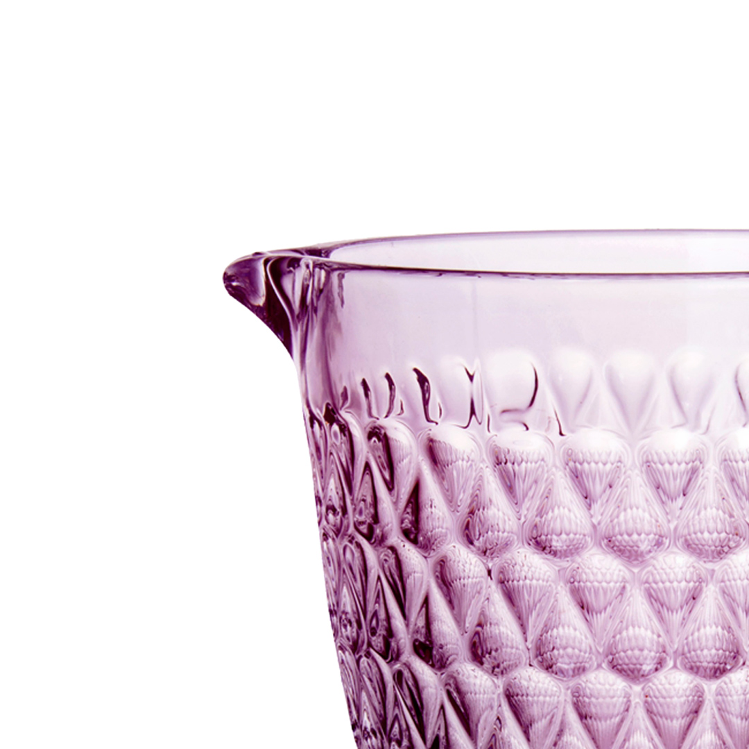 Fotografia para o produto Jarra em vidro com pé 1L cor roxa