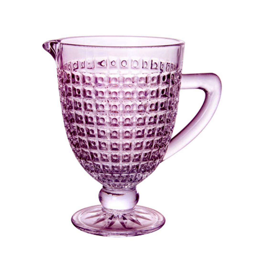 Imagem ilustrativa para Jarra em vidro com pé 1L cor roxa