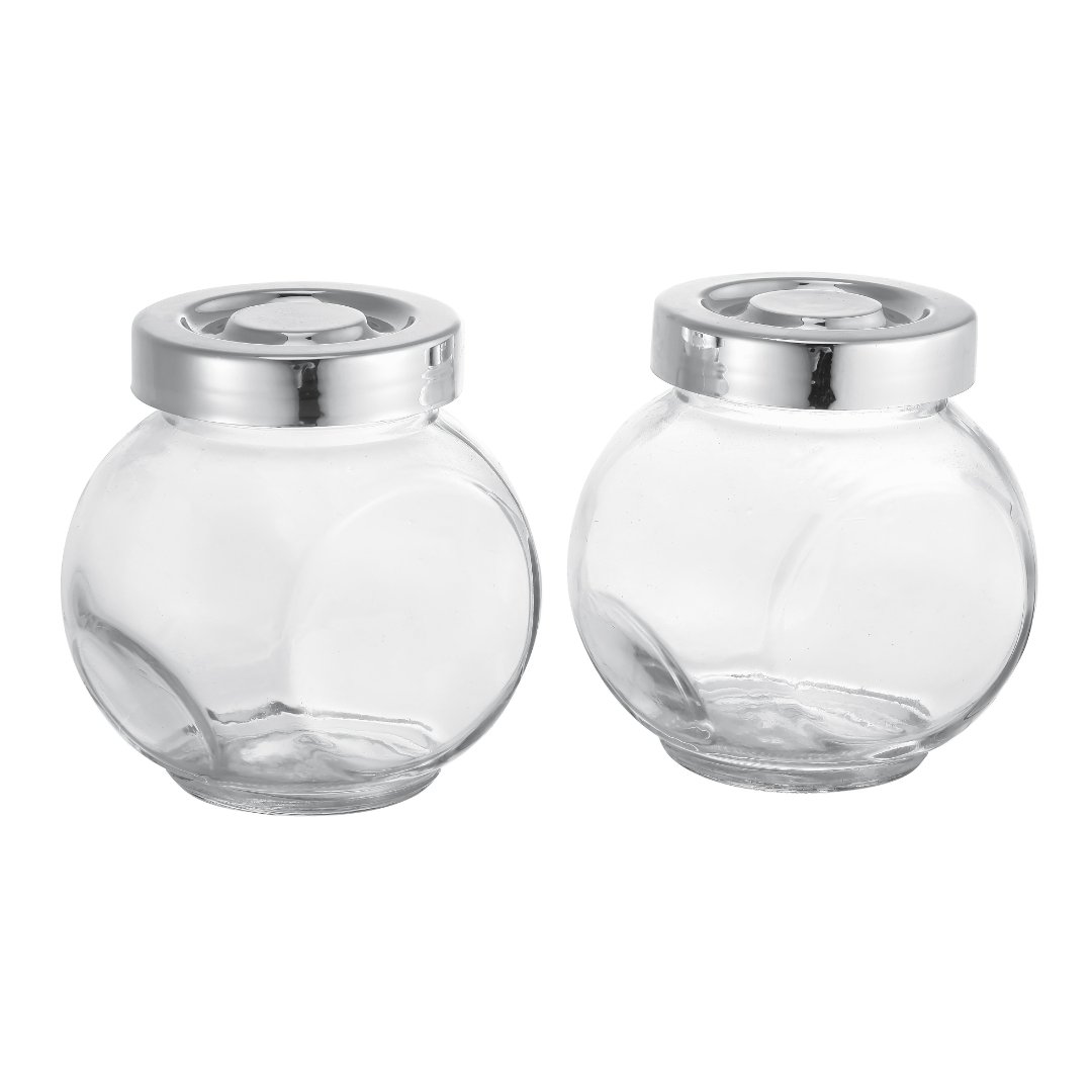 Fotografia para o produto Jogo com 4 porta condimentos com tampa em plástico 200ml L5,8xP8xA7,6cm