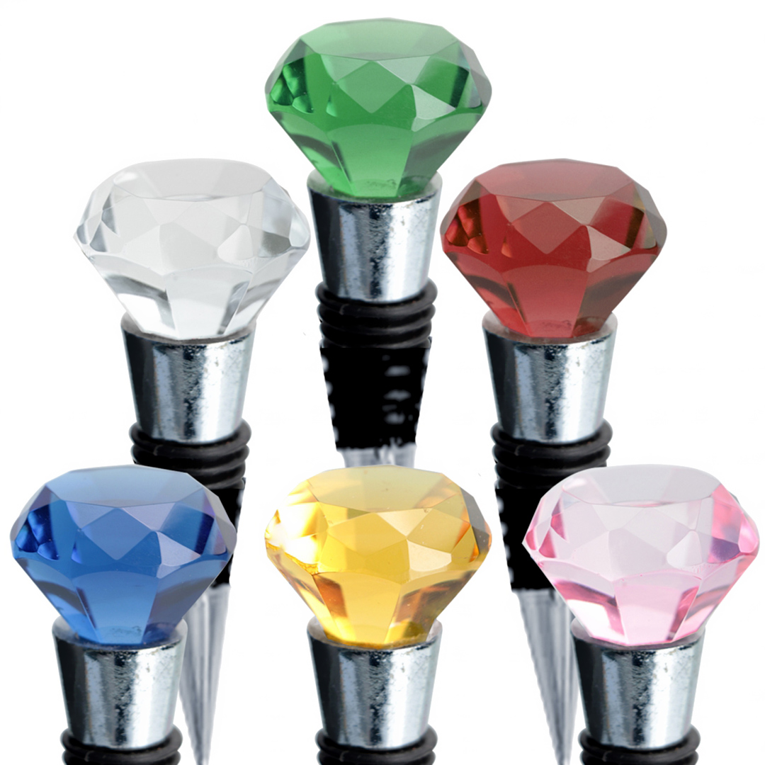 Fotografia para o produto Jogo de 10 tampas em zamac e vidro