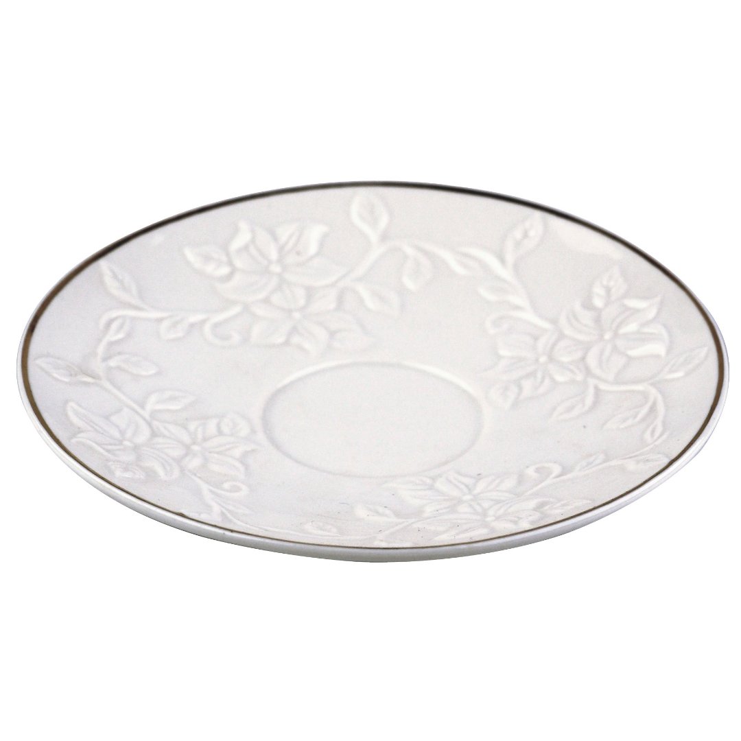 Fotografia para o produto Jogo de 12 peças Scarlet para café em new bone china 90ml cor branca e dourado