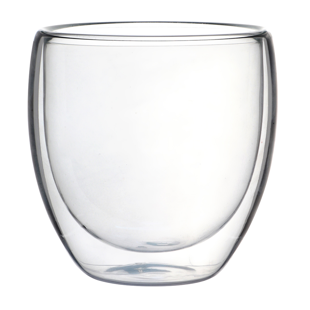 Imagem ilustrativa para Jogo de 2 copos em vidro borossilicato com parede dupla 240ml