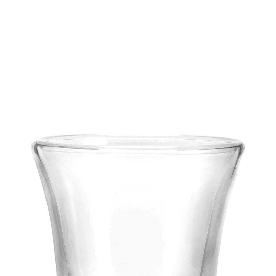 Fotografia para o produto Jogo de 2 copos parede dupla em vidro borossilicato 90ml