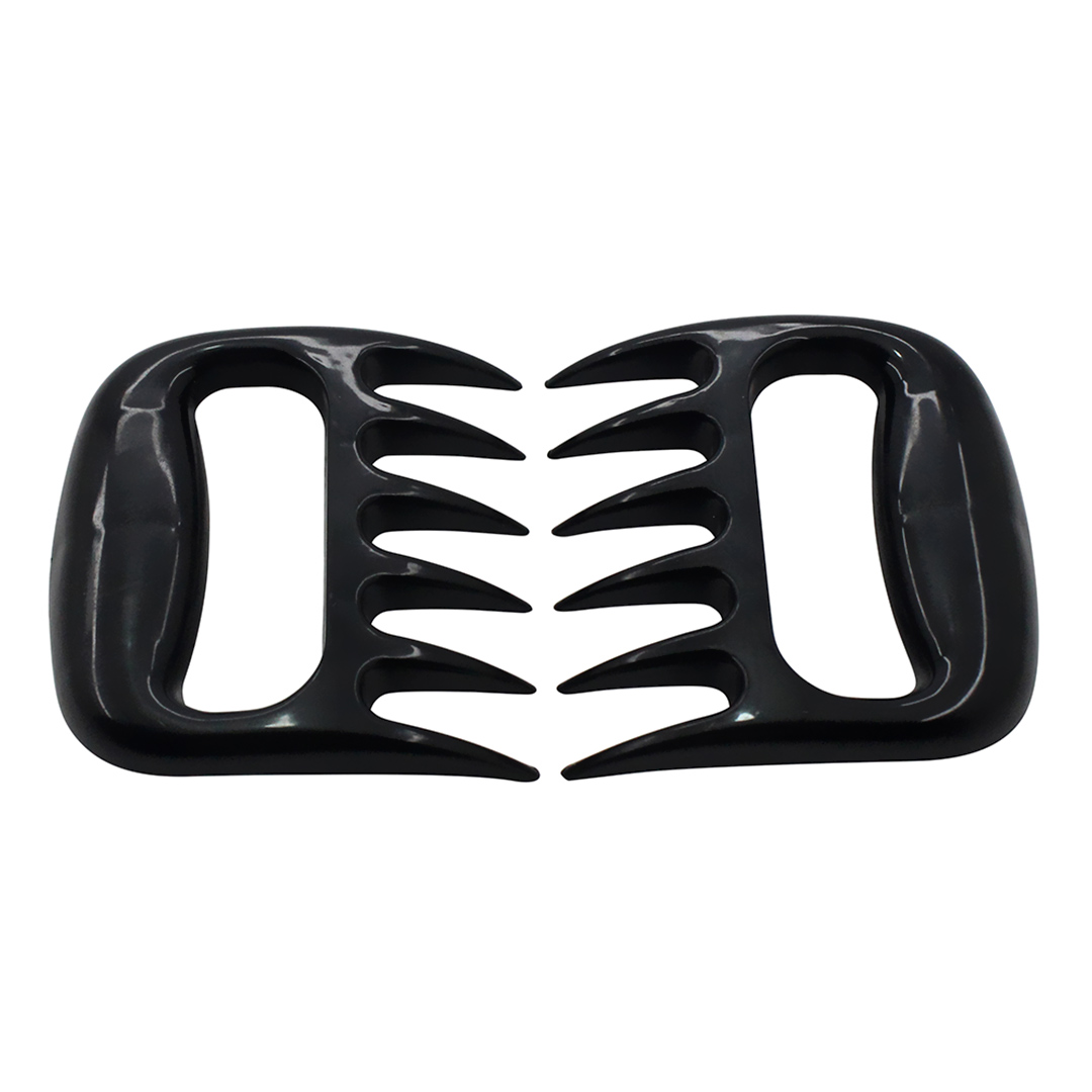 Imagem ilustrativa para Jogo de 2 garras para carne em plástico L10,8xP10,5xA2,5cm cor preta