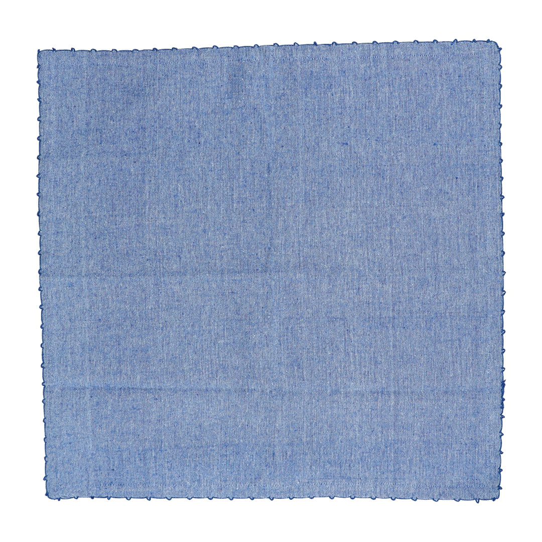 Imagem ilustrativa para Jogo de 2 guardanapos em tecido L45xP45cm cor azul