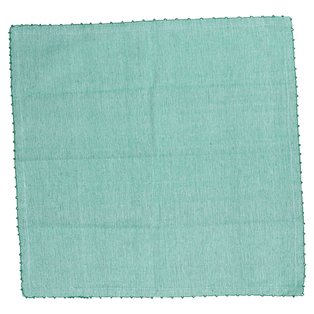 Imagem ilustrativa para Jogo de 2 guardanapos em tecido L45xP45cm cor verde