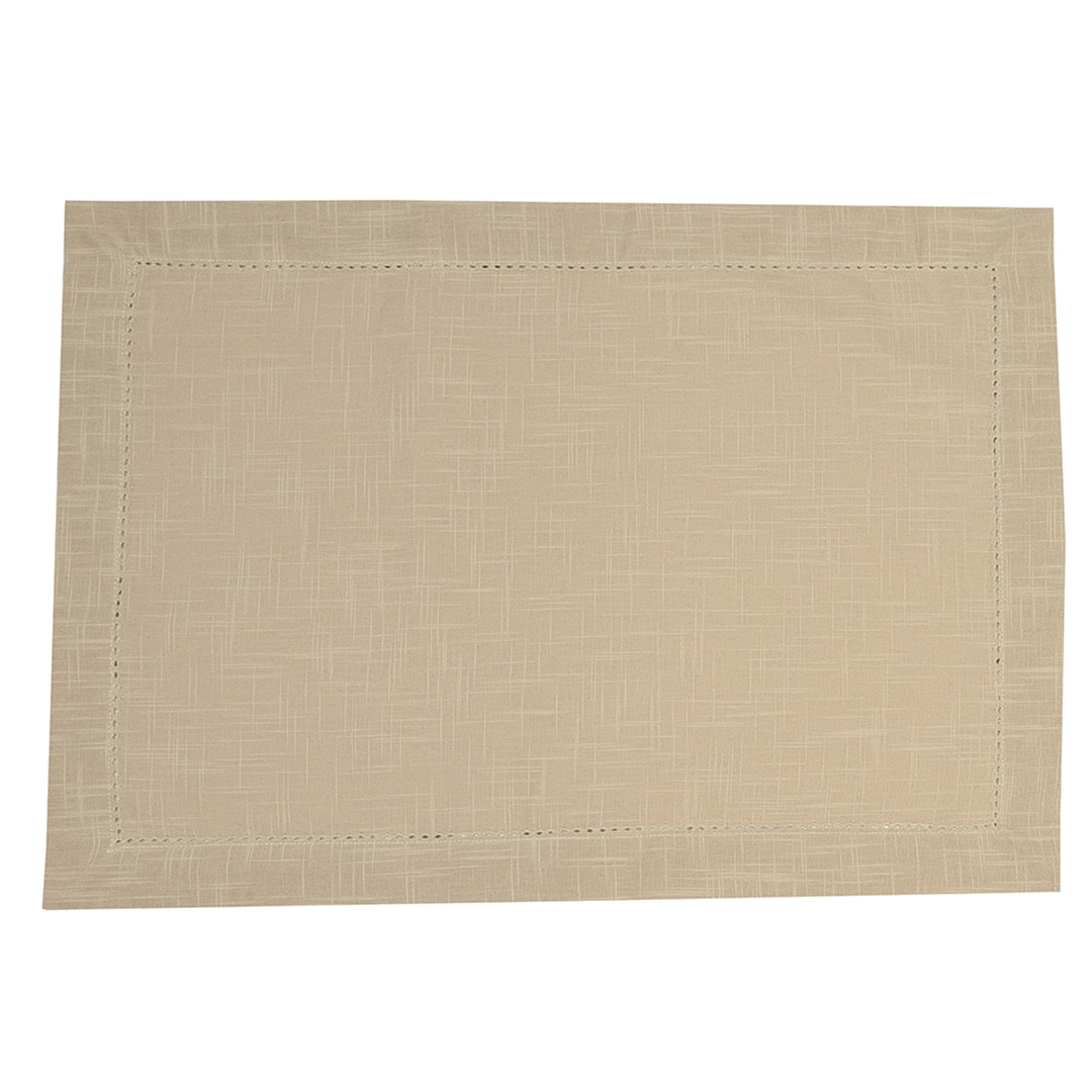 Imagem ilustrativa para Jogo de 2 lugares americanos em algodão L50xP35cm cor bege