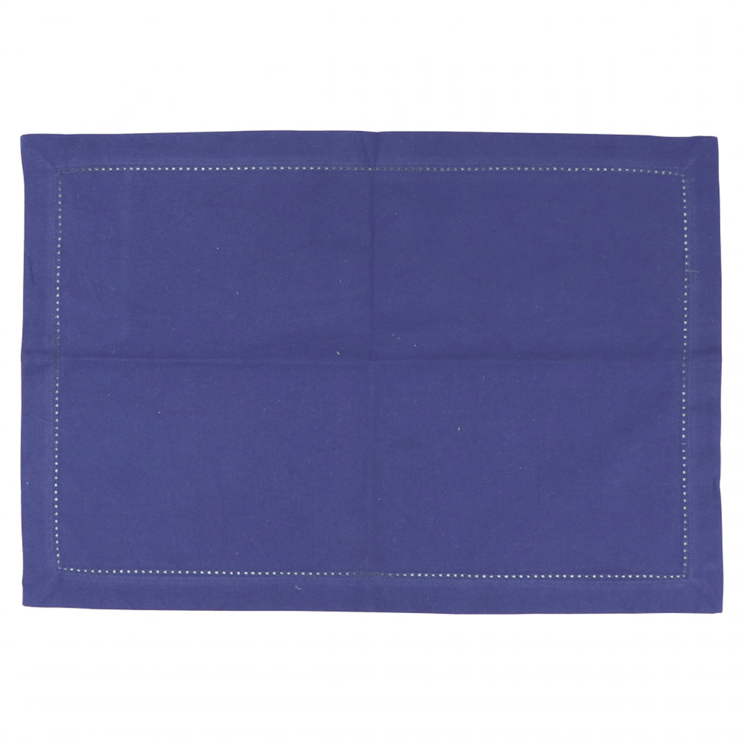 Imagem ilustrativa para Jogo de 2 lugares americanos em tecido L33xP48cm cor azul