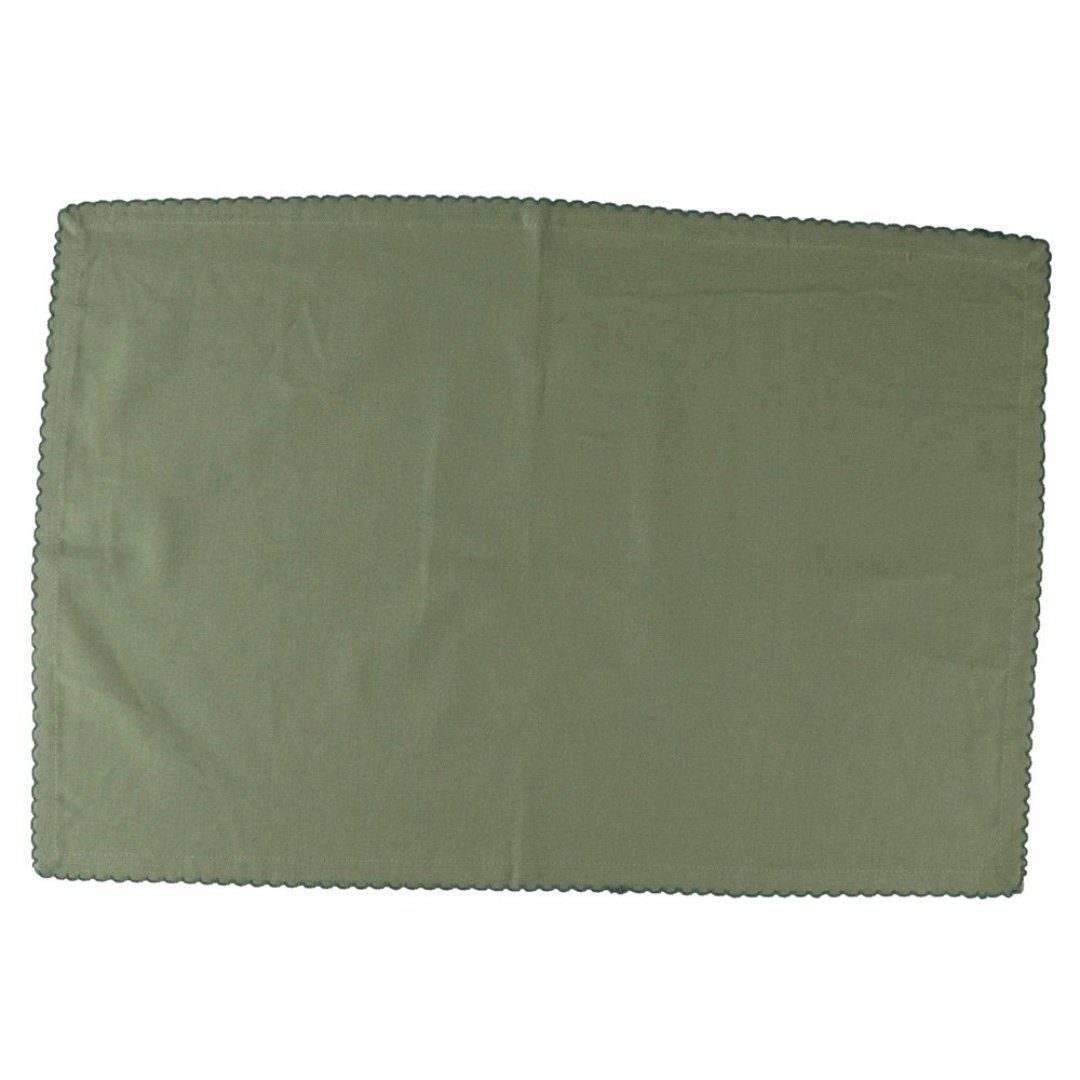 Fotografia para o produto Jogo de 2 lugares americanos em tecido L35xP50cm cor salvia