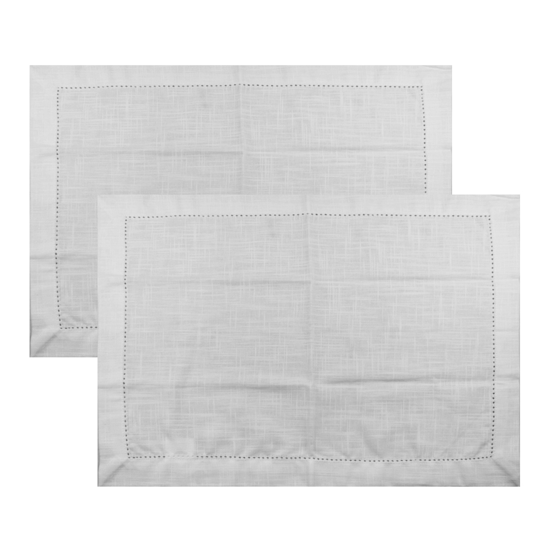 Imagem ilustrativa para Jogo de 2 lugares americanos em tecido L50xP35cm cor cinza