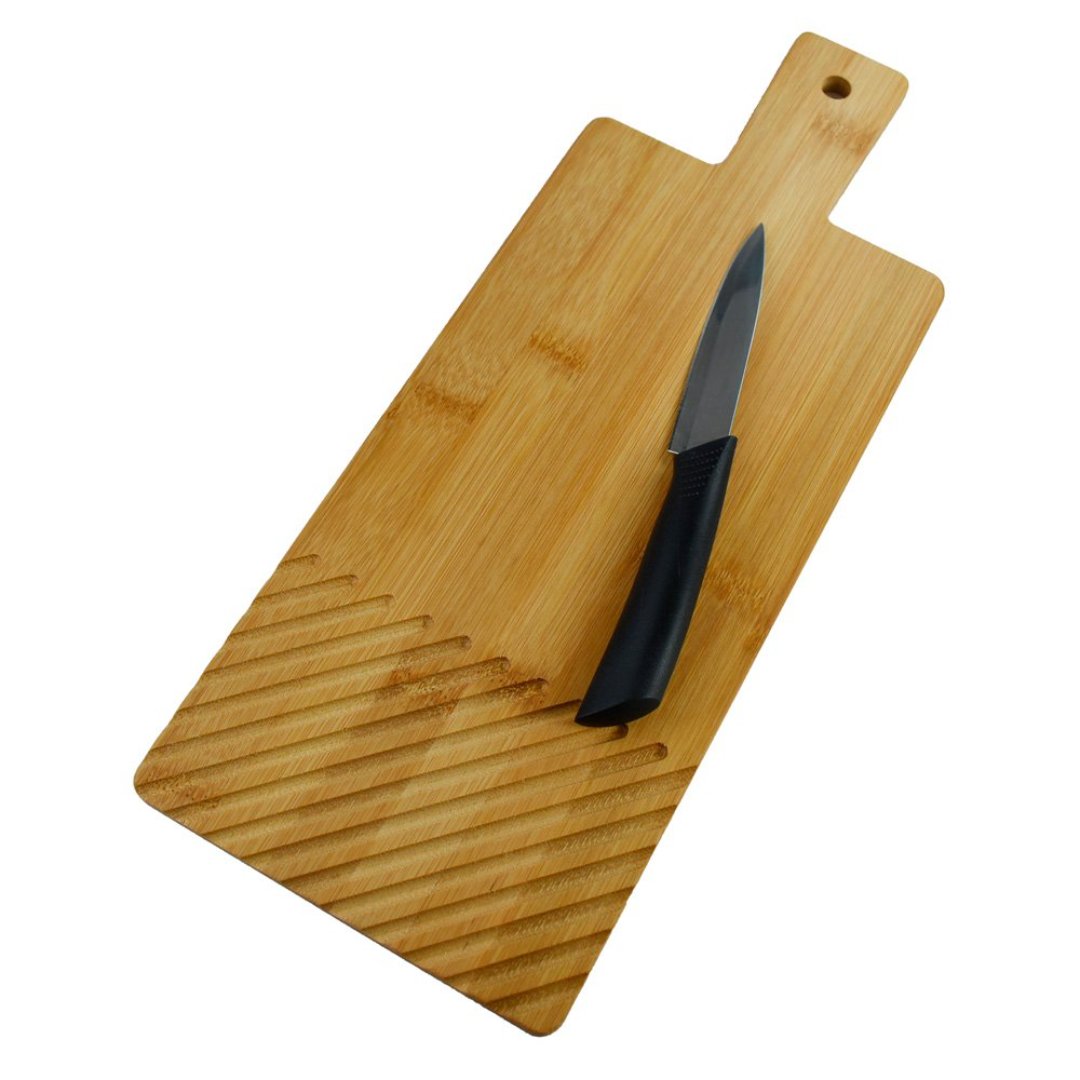 Imagem ilustrativa para Jogo de 2 peças para pães e frios em bambu L38xP15xA3cm