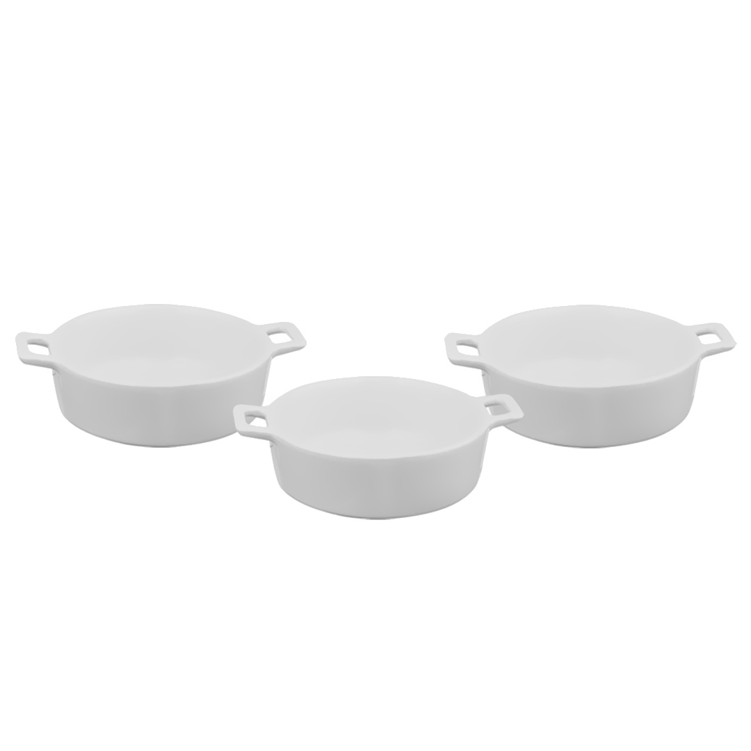 Fotografia para o produto Jogo de 3 bowls em porcelana L11,4xP9xA3cm