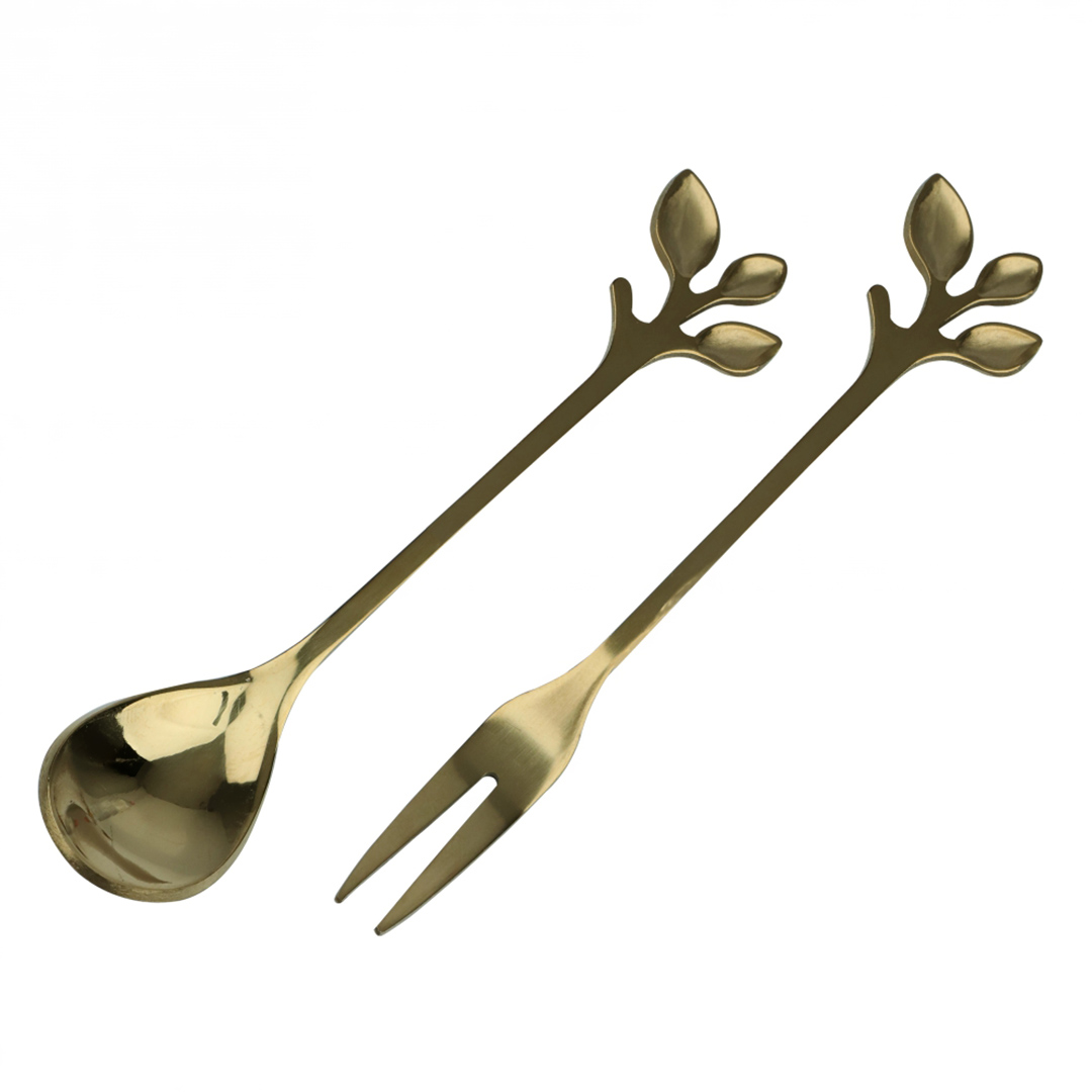 Fotografia para o produto Jogo de 3 garfos e 3 colheres Romantique em aço inox