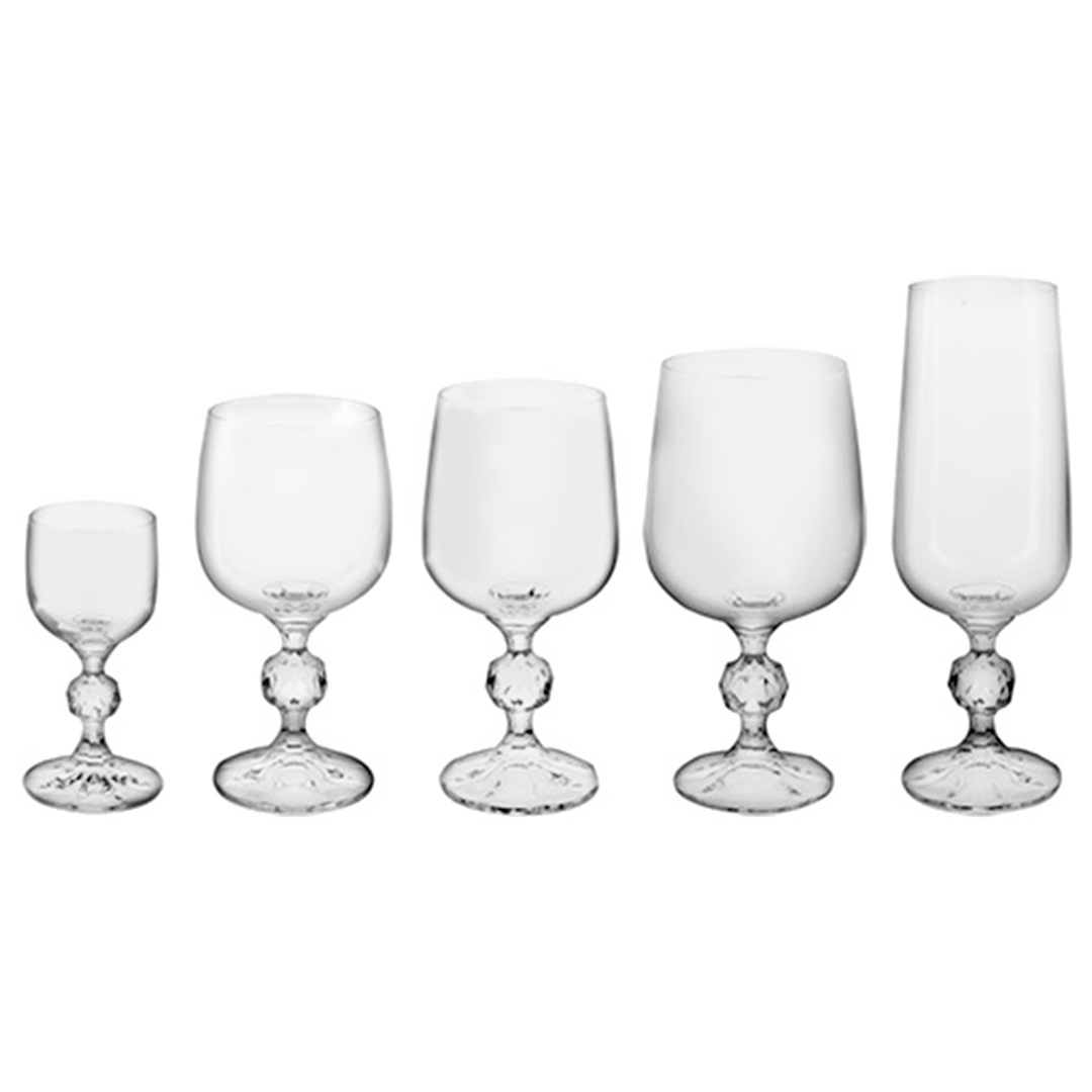 Fotografia para o produto Jogo de 30 taças em cristal ecológico 6x(50/180/190/230/340ml)