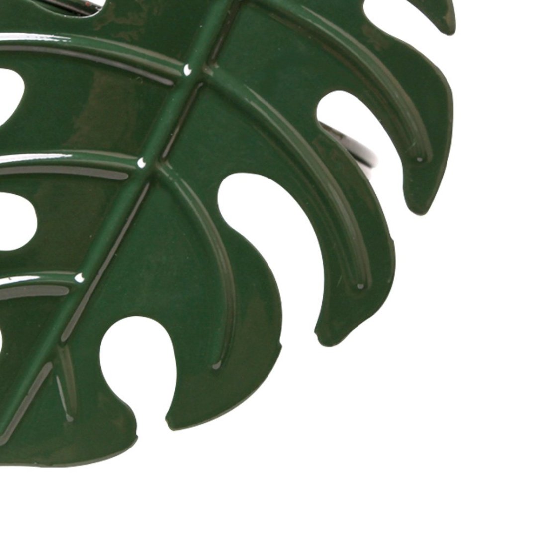 Fotografia para o produto Jogo de 4 anéis Costela de Adâo para guardanapo em ferro Ø6xA4cm cor verde