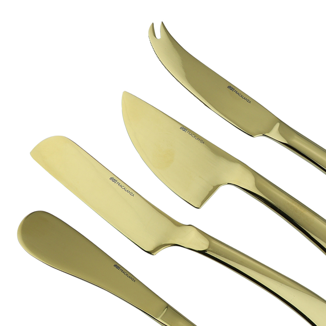 Fotografia para o produto Jogo de 4 facas para queijo em aço inox