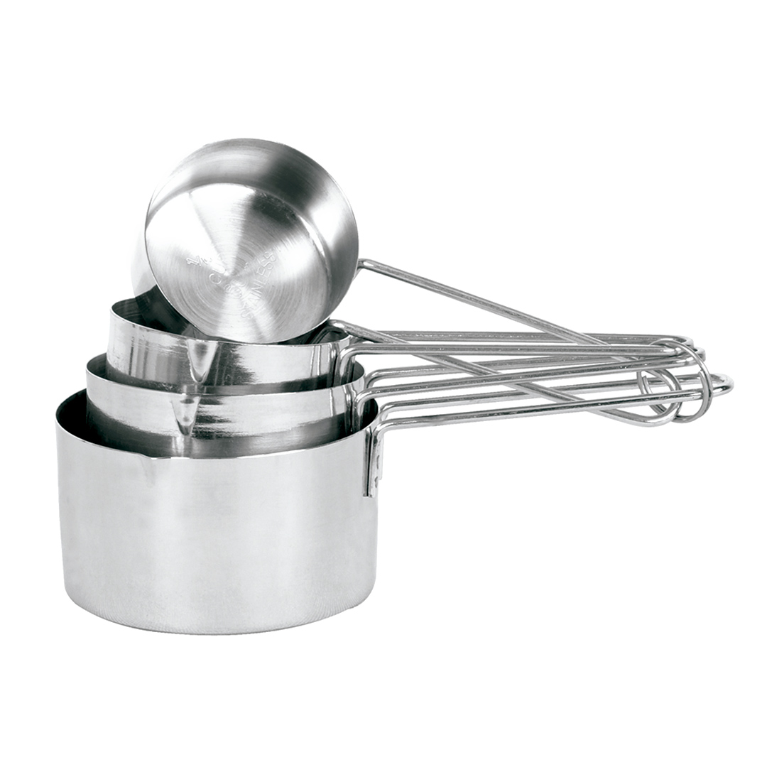 Imagem ilustrativa para Jogo de 4 medidores em aço inox 60/80/125/250ml