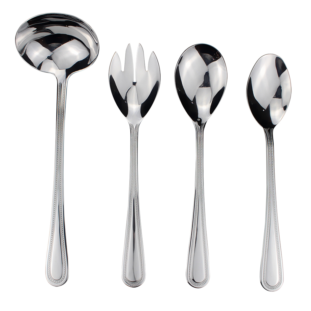 Imagem ilustrativa para Jogo de 4 peças para servir em aço inox