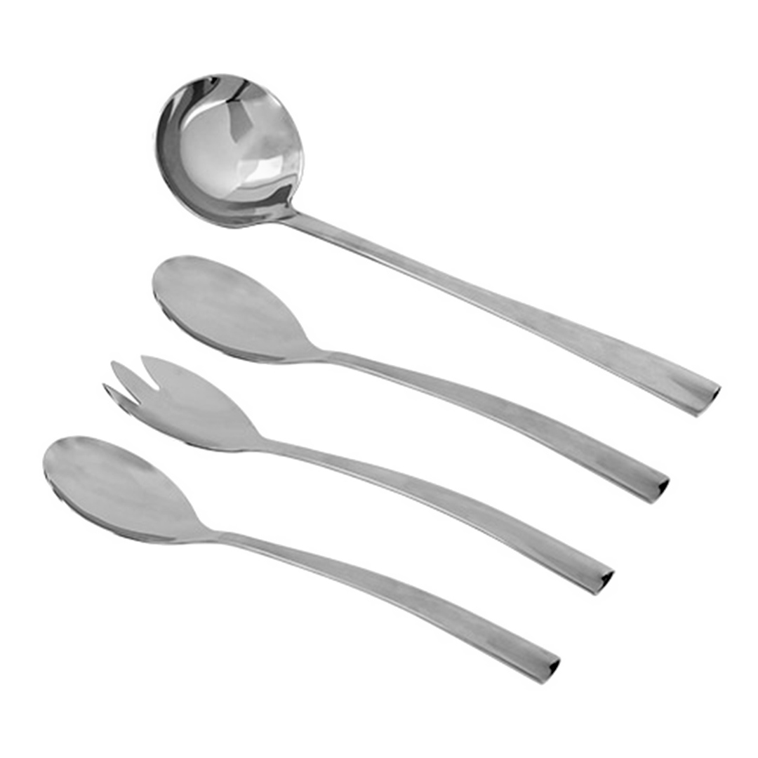 Fotografia para o produto Jogo de 4 peças em aço inox para servir com caixa Black Lux