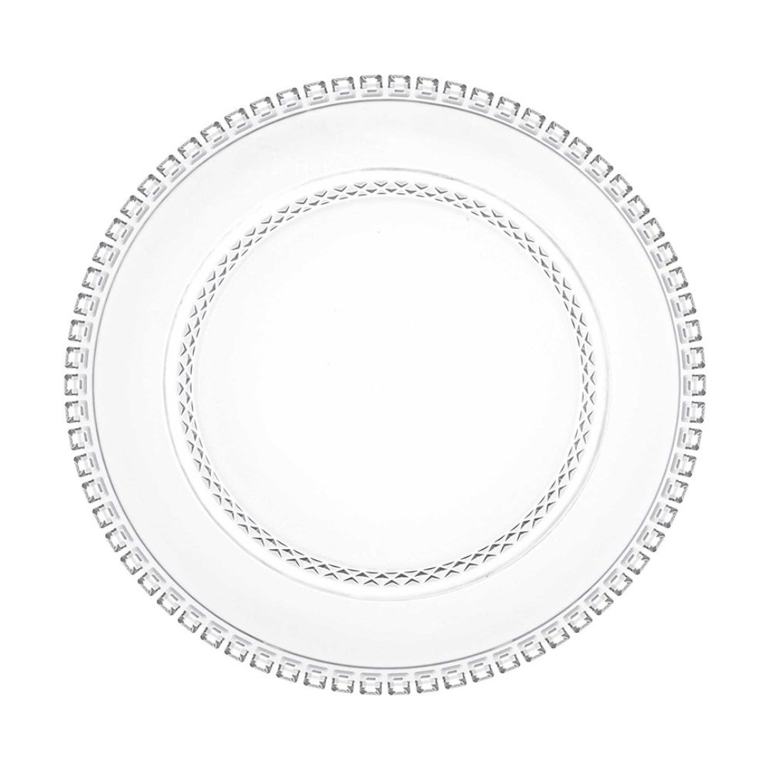 Imagem ilustrativa para Jogo de 4 pratos para sobremesa em cristal Ø19cm