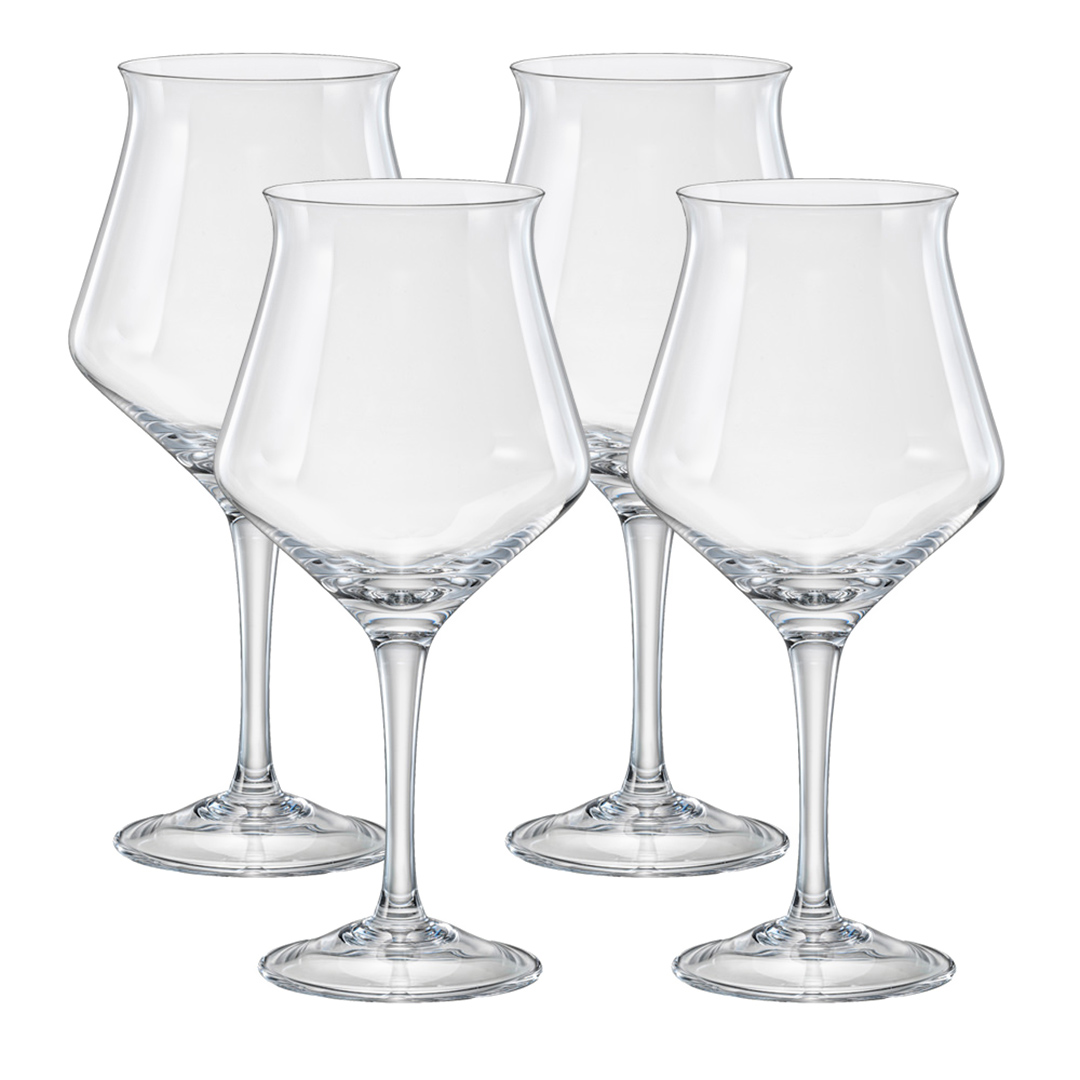 Imagem ilustrativa para Jogo de 4 taças degustação para cerveja em cristal ecológico 350ml A20cm