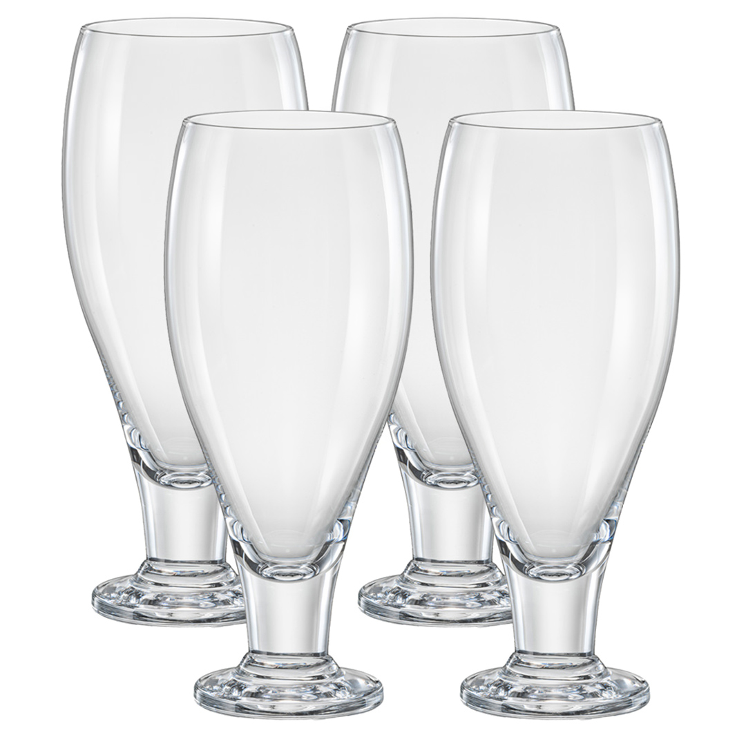 Imagem ilustrativa para Jogo de 4 taças para cerveja em cristal ecológico 380ml A19cm