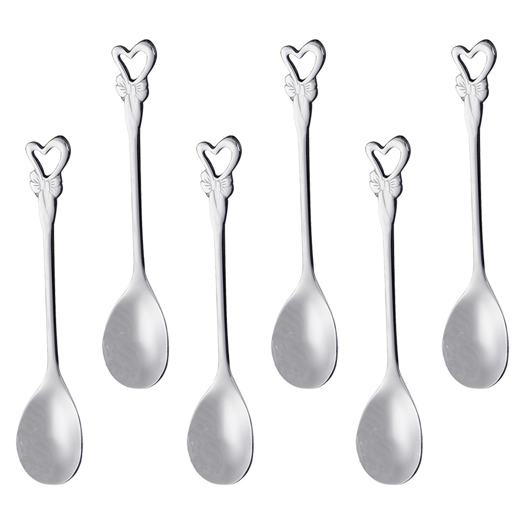 Imagem ilustrativa para Jogo de 6 colheres em aço inox