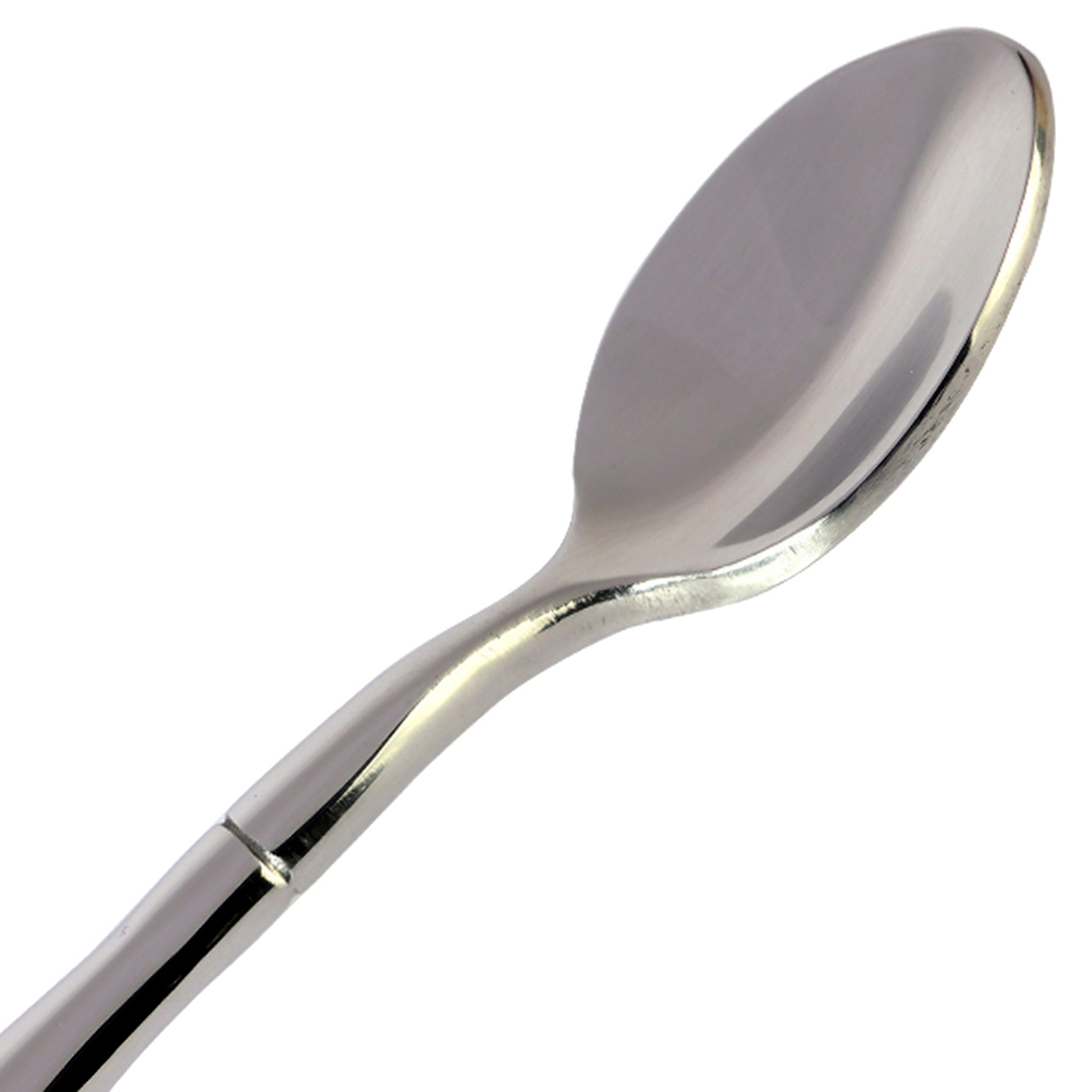 Fotografia para o produto Jogo de 6 colheres para café em aço inox com cabo estilo bambu e caixa