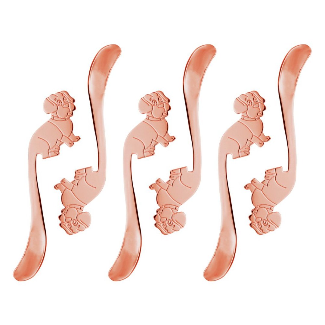 Imagem ilustrativa para Jogo de 6 colheres em aço inox cor cobre