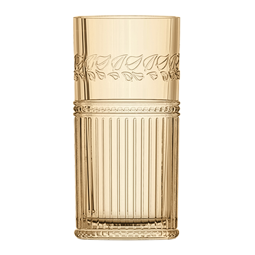 Imagem ilustrativa para Jogo de 6 copos altos em vidro 360ml A15cm cor âmbar luster