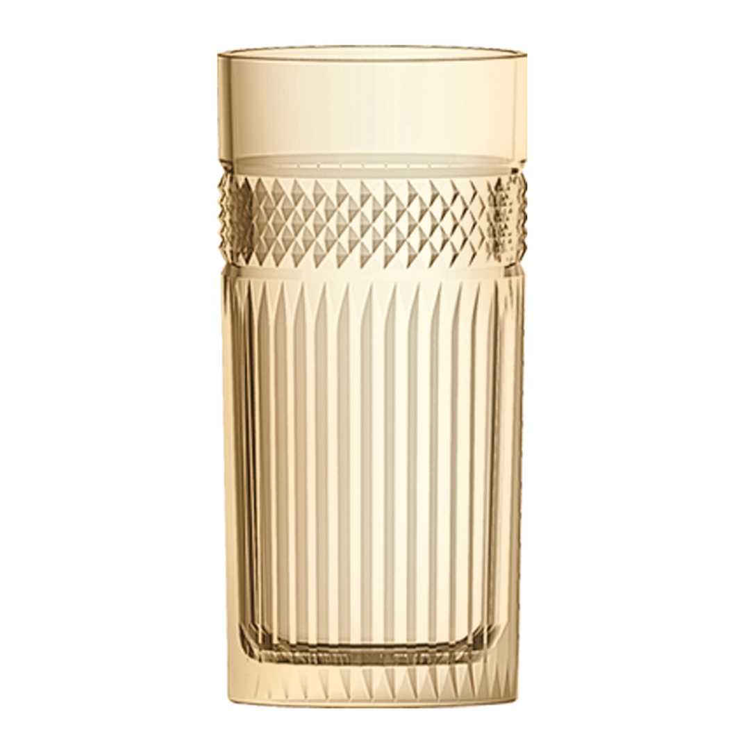 Fotografia para o produto Jogo de 6 copos altos em vidro 360ml A15cm cor âmbar luster